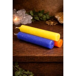 Solar Joy & Renewal Spell Candles Motivation Fresh Energy Apothecary Ritual BOHO